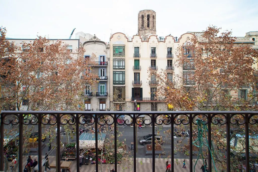 Hostal Las Flores Ramblas Barcelona Hiszpania